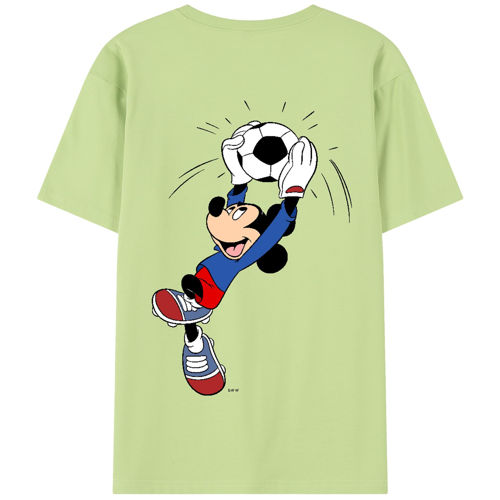 （画像用） ミッキーマウス Mickey Mouse 綿100％半袖Tシャツ（背面プリント）